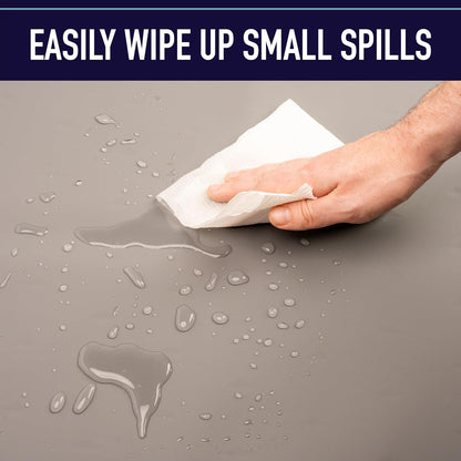 Waterproof Raised-Edge Dog Tray for Food & Water - Silicone Dog Food Mat, Non-Slip Pet Bowl Mat, Dishwasher-Safe Pet Placemat, XL 25 X 17 In, Gray