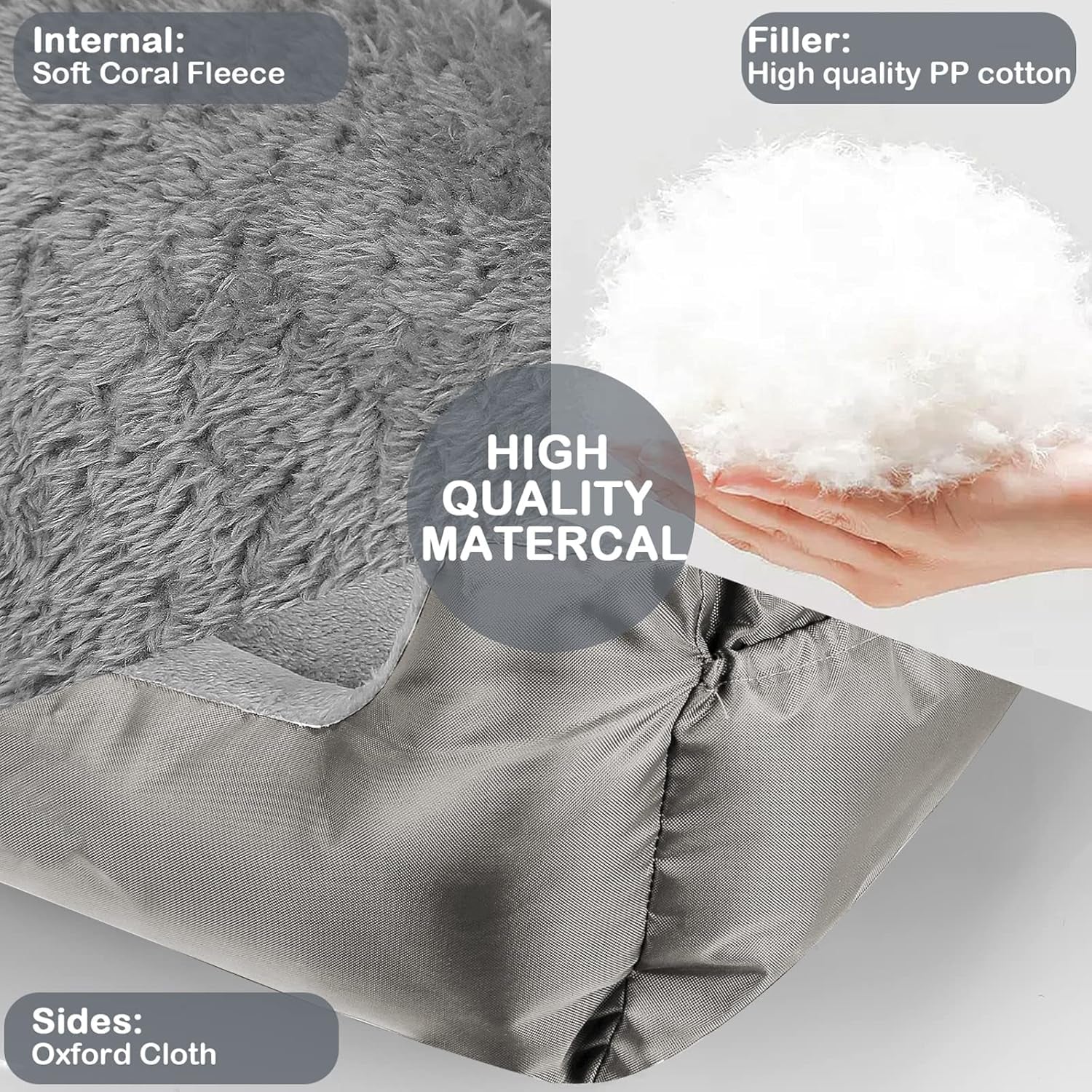 Dog Car Seat for Small Dogs - Warm Soft Washable Pet Car Bed with Storage Pocket and Clip-On Safety Leash - Portable Travel Carrier Booster Seat